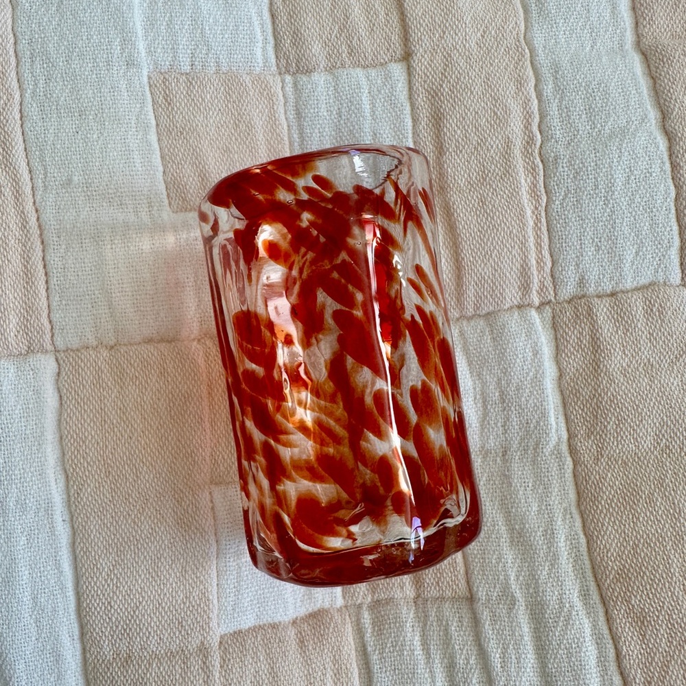 Speckled Glass Shot Glass,‎ Handmade